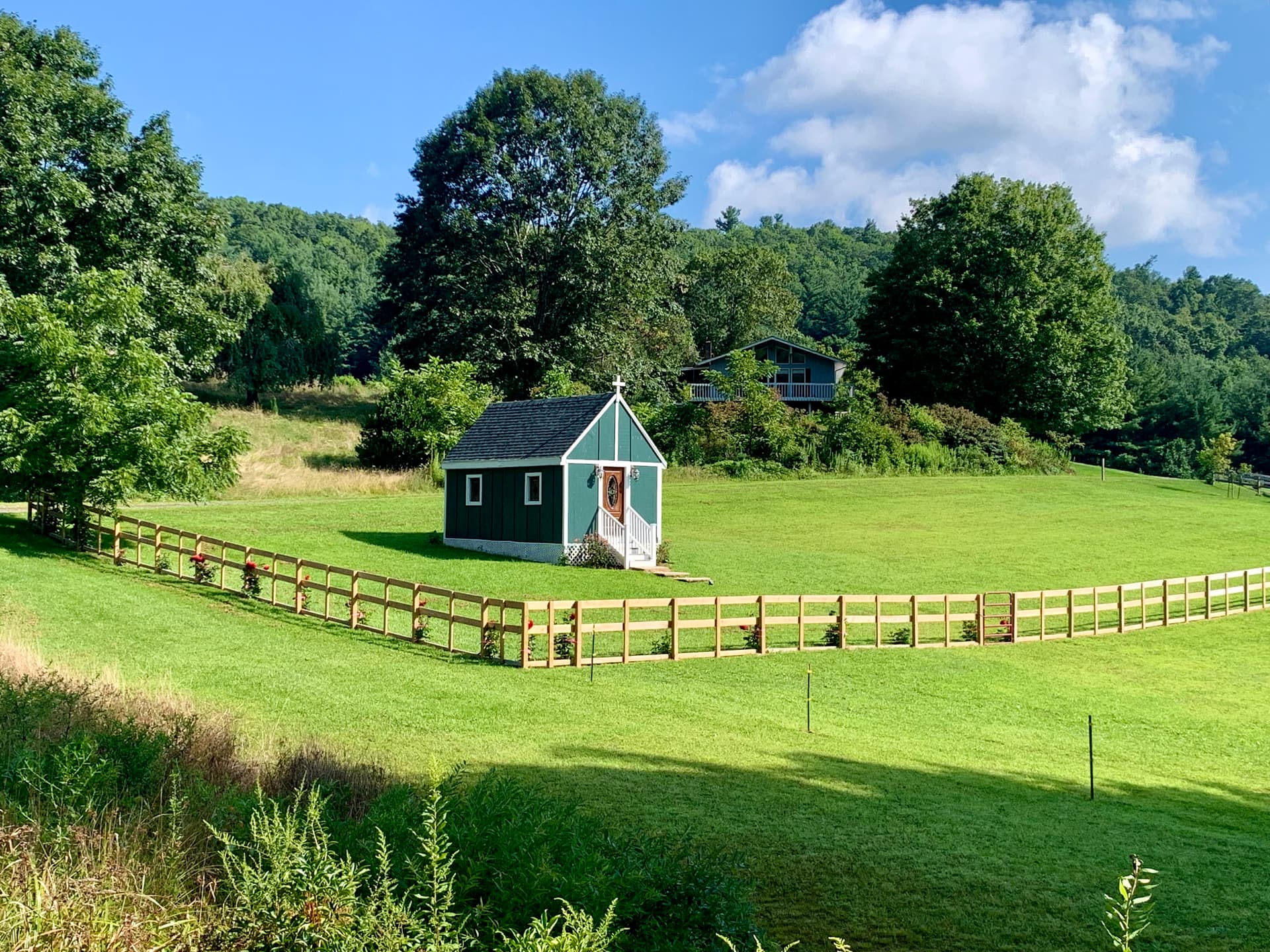 Blue Ridge Mountain backdrop